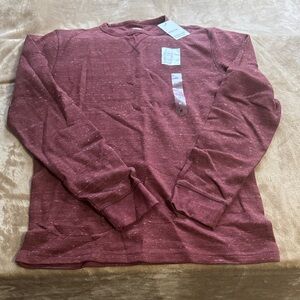 Sonoma Men's Maroon Long Sleeve Tee